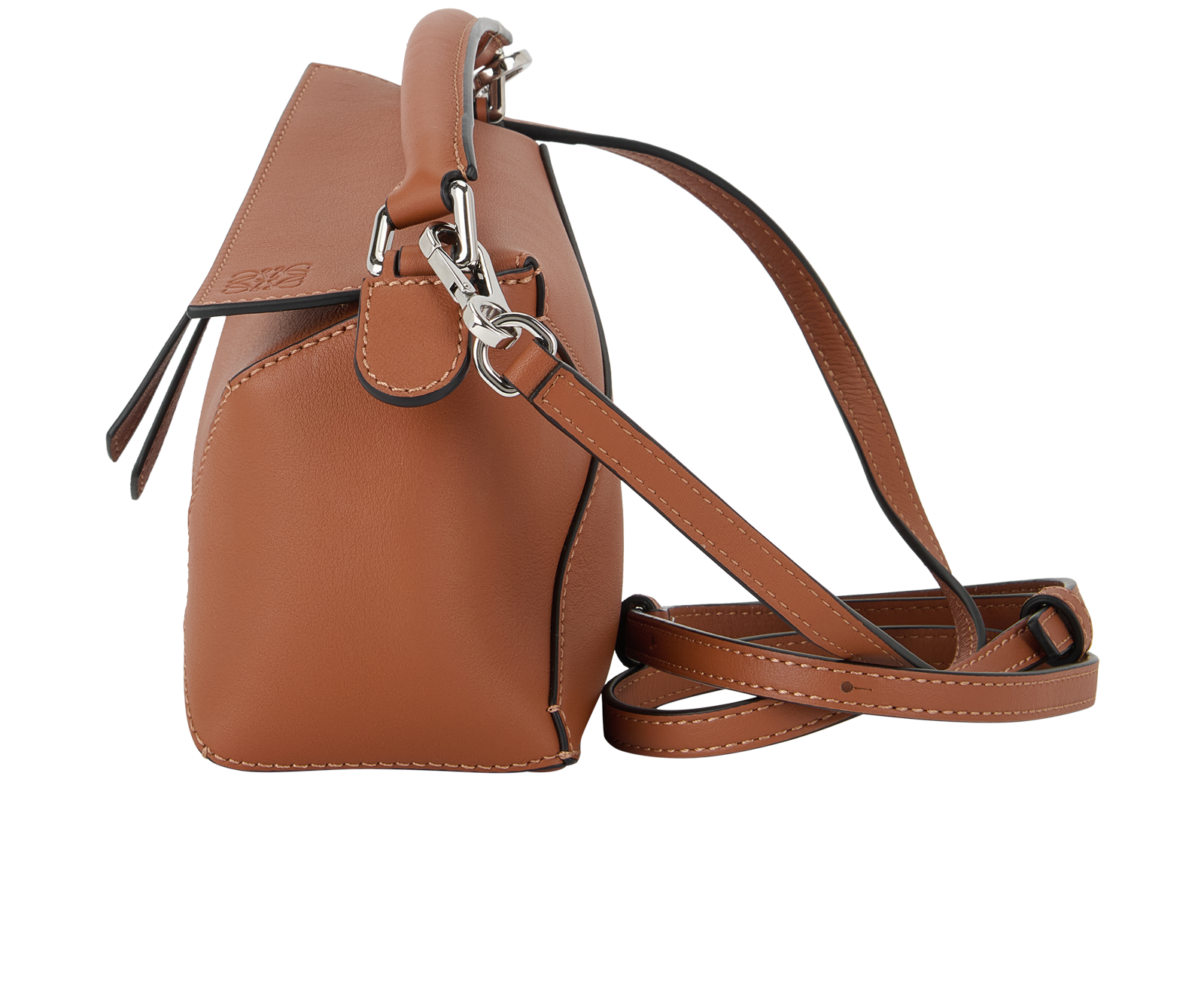 Mini Puzzle Shoulder Bag, &pound;1,300, Handbags, Tan, Leather, Bottom view